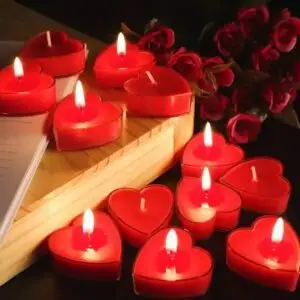 Heart Shaped Tea Light Scented Candles